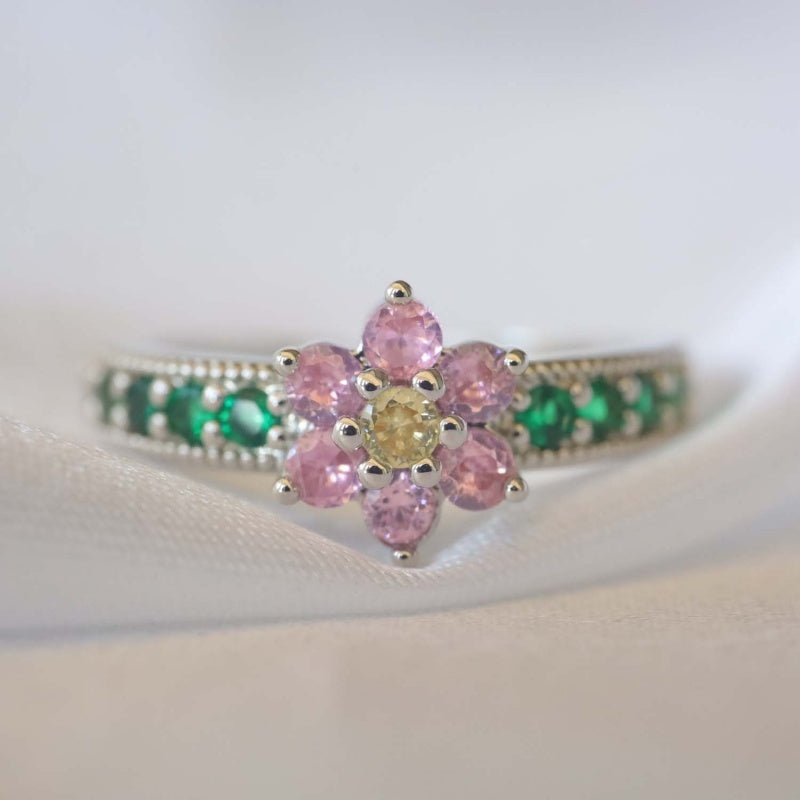 Luxury Adjustable Zircon Ring for a Sweet Look