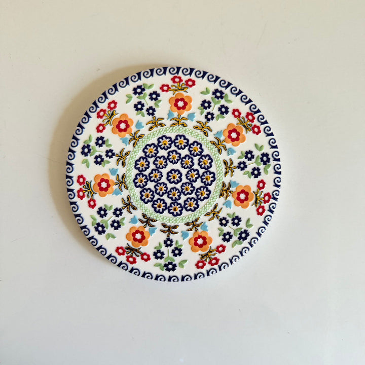 Ceramic Cork Coaster – Handcrafted Pattern Series