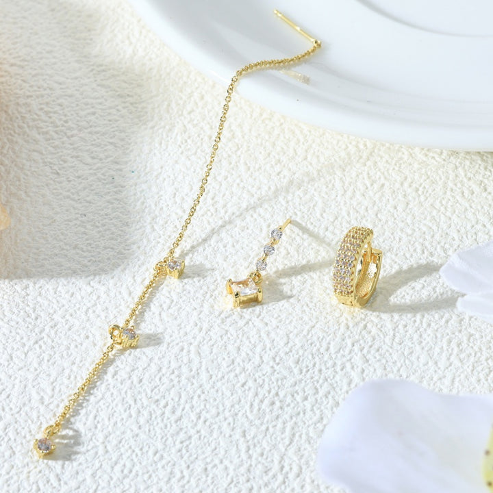 Zircon Tassel Fairy earring Jewelry Set