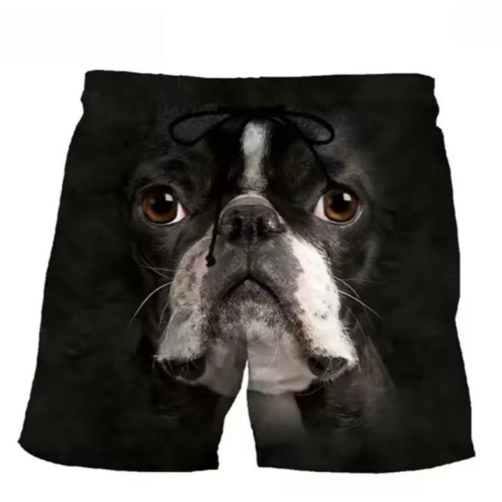 Funny Dog Graphic Shorts Casual Streetwear