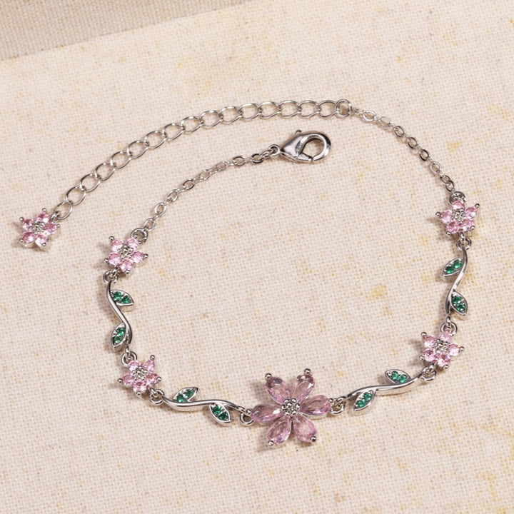 Floral Crystal Bracelet
