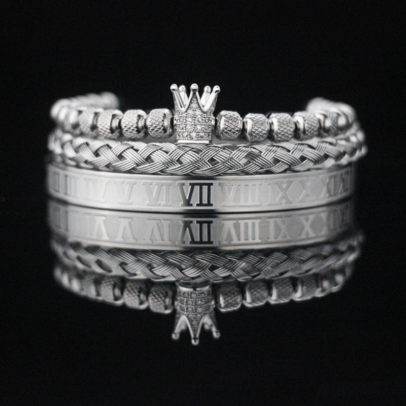 Royal Crown Bracelet Stack Set