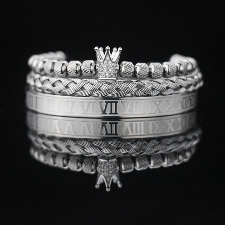 Royal Crown Bracelet Stack Set