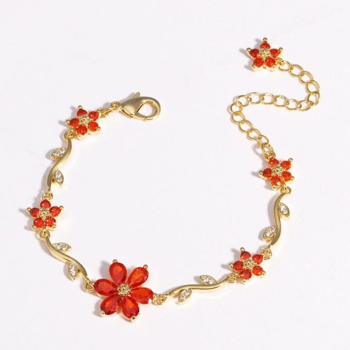 Floral Crystal Bracelet
