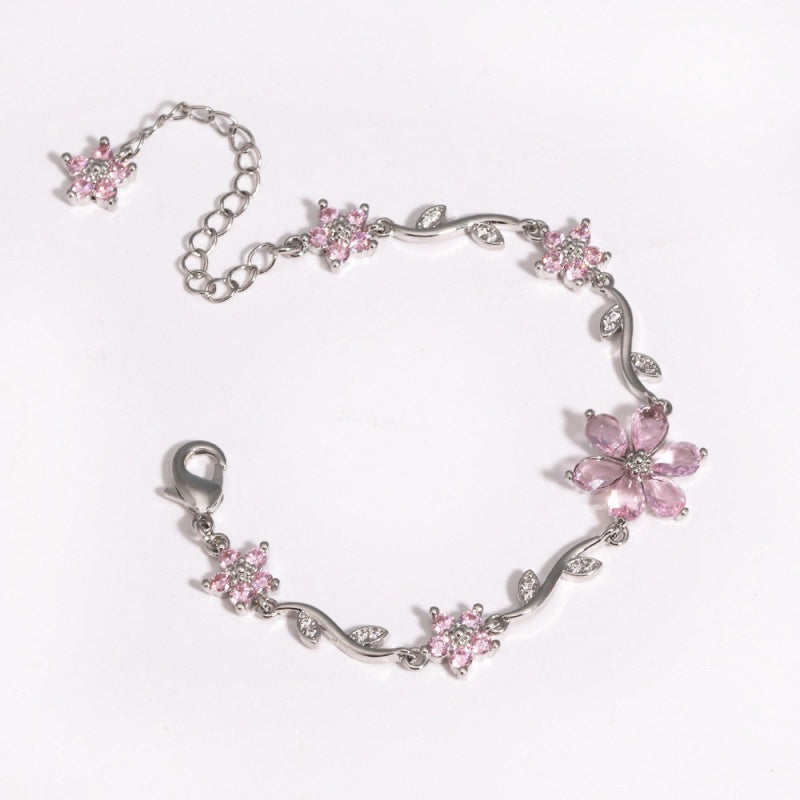 Floral Crystal Bracelet