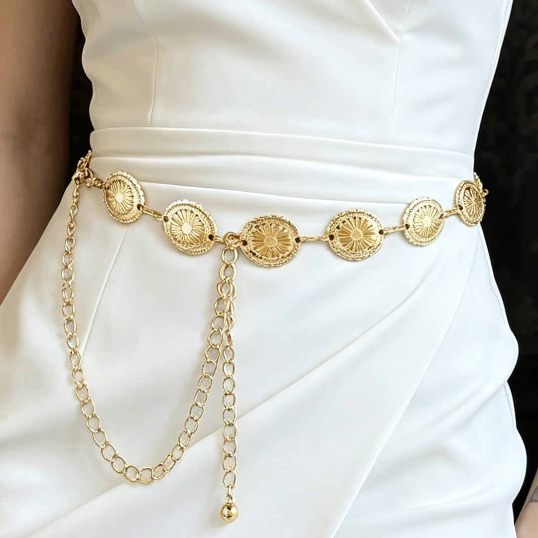 Dress Matching Floral Waist Chain