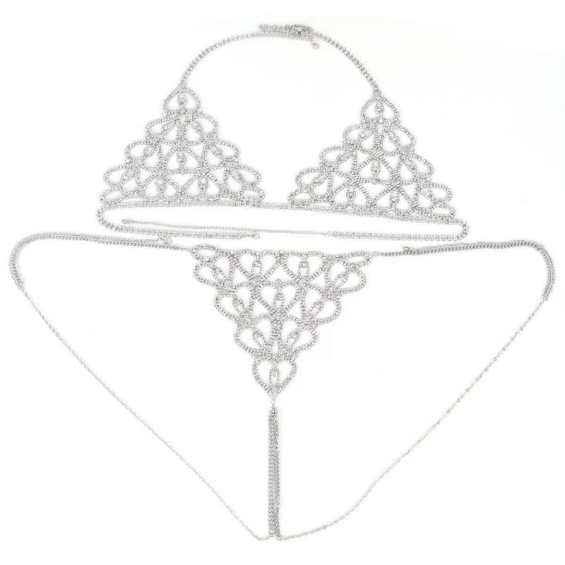 Rhinestone Lingerie Body Jewelry