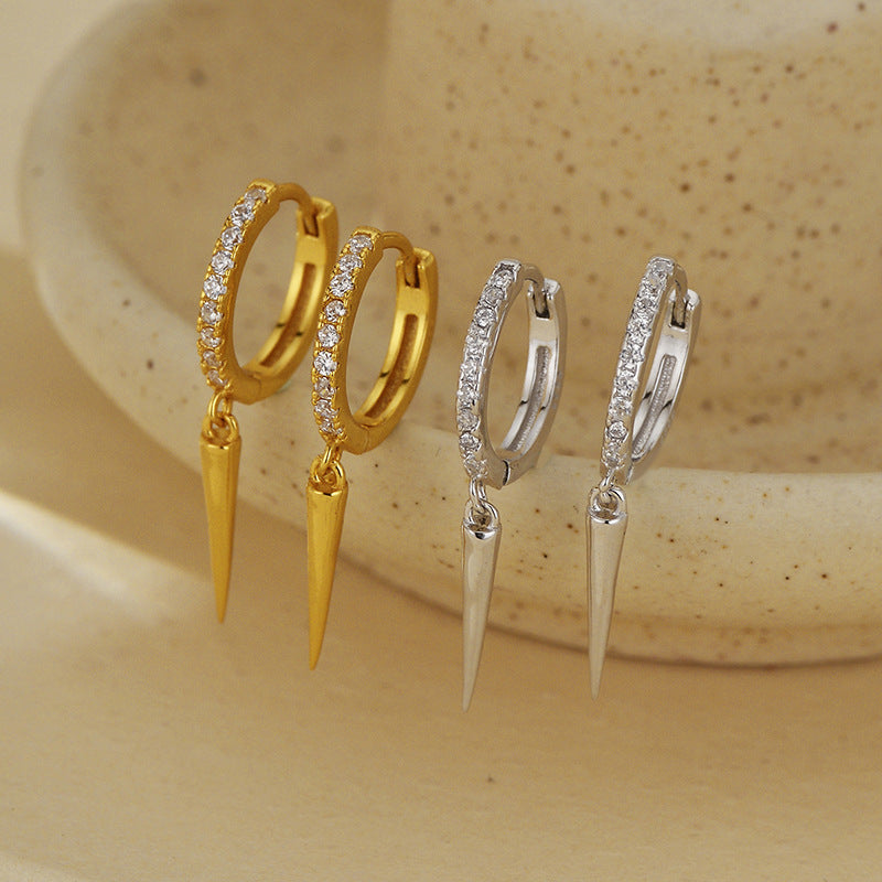Spike Hoop Dangle Earrings for Everyday