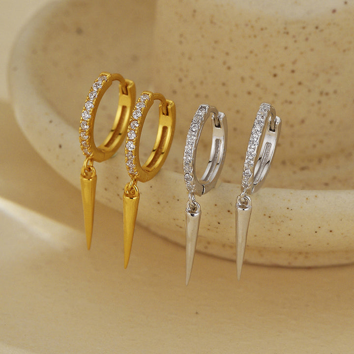 Spike Hoop Dangle Earrings for Everyday