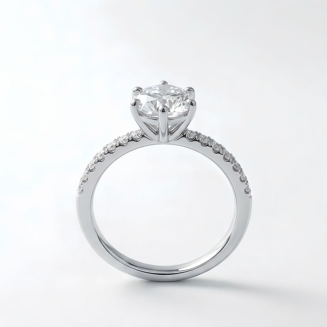 2 Carat Marquise Moissanite Ring