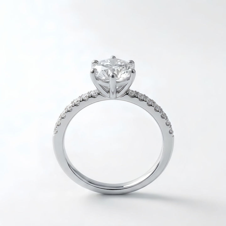 2 Carat Marquise Moissanite Ring