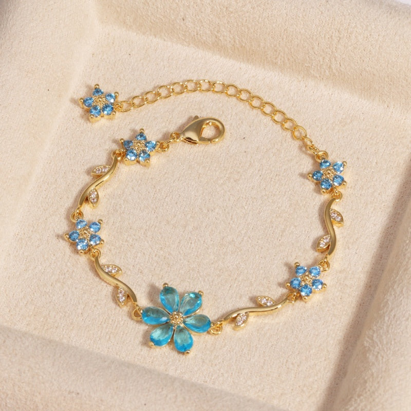 Floral Crystal Bracelet