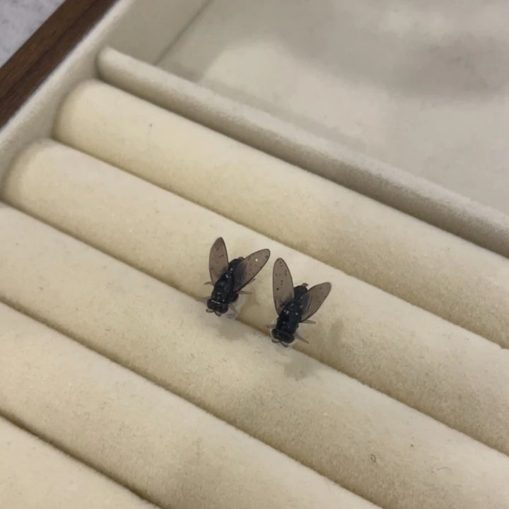Fly Stud Earrings Unique Statement Jewelry
