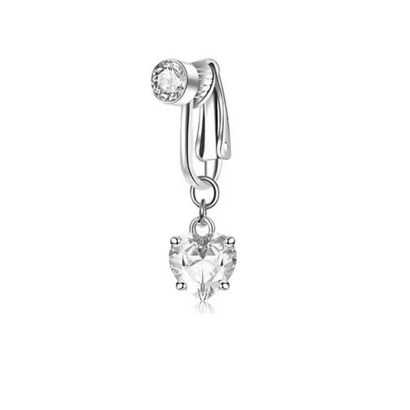 Fake Belly Button Ring Clip On for Daily Wear