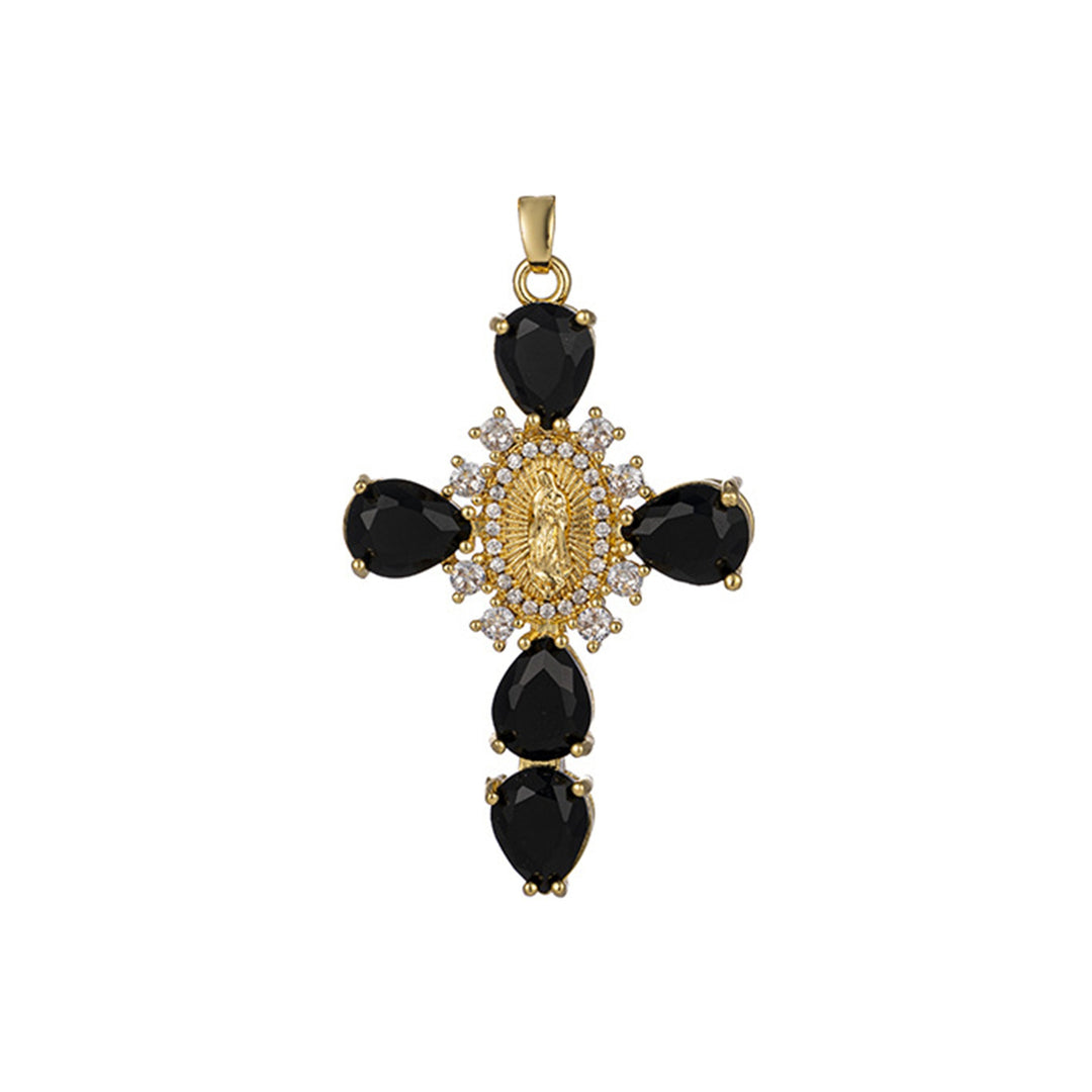 Virgen Mary Cross Necklace  with Unique