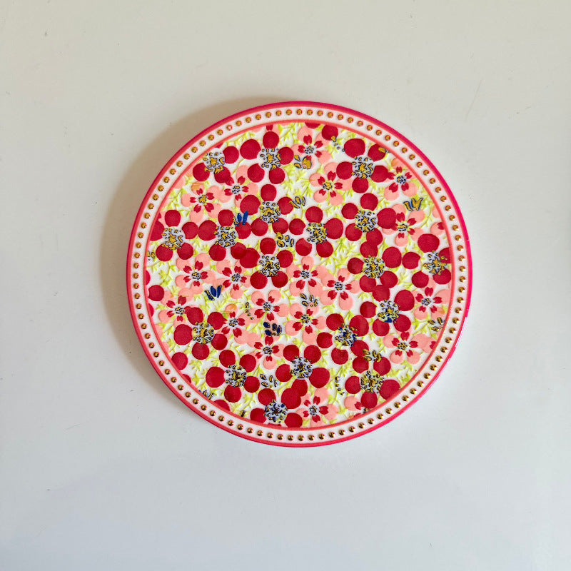 Ceramic Cork Coaster – Handcrafted Pattern Series