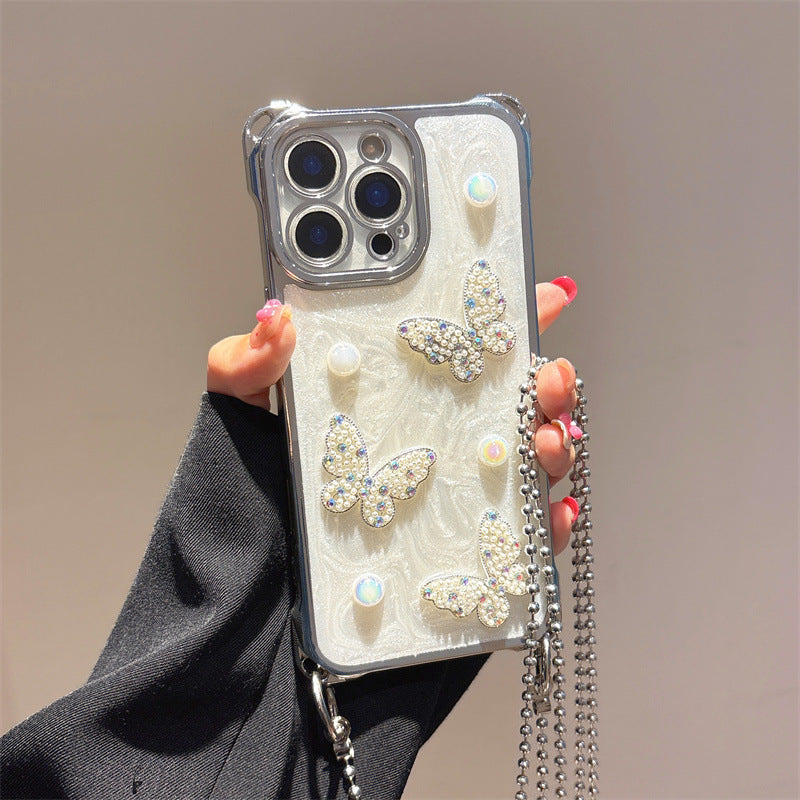 Pearl Butterfly Phone Purse