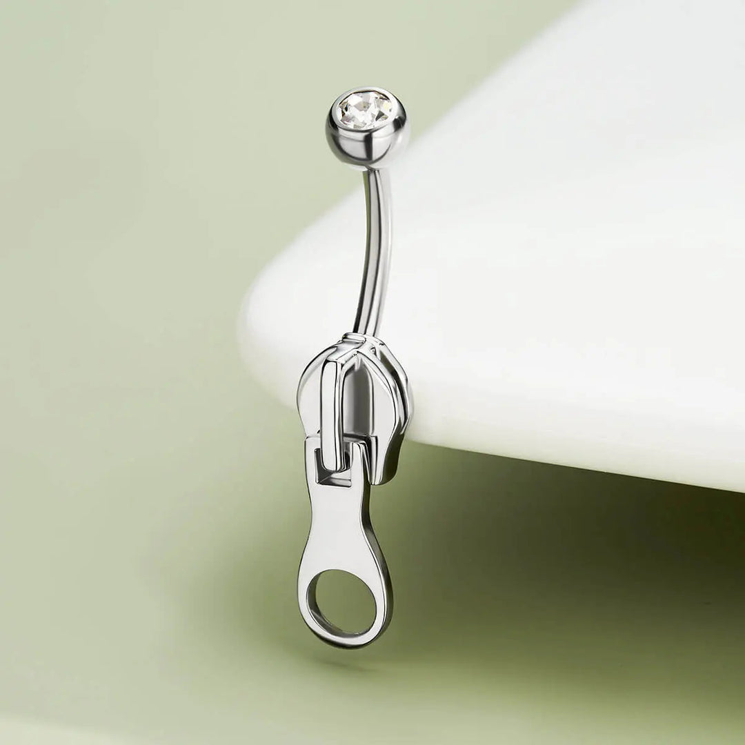Zipper Belly Ring