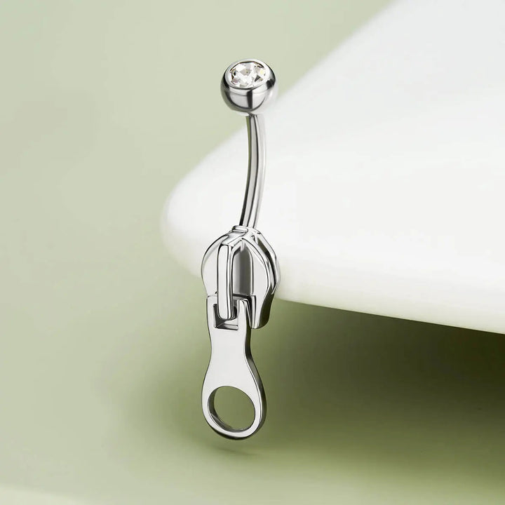 Zipper Belly Ring