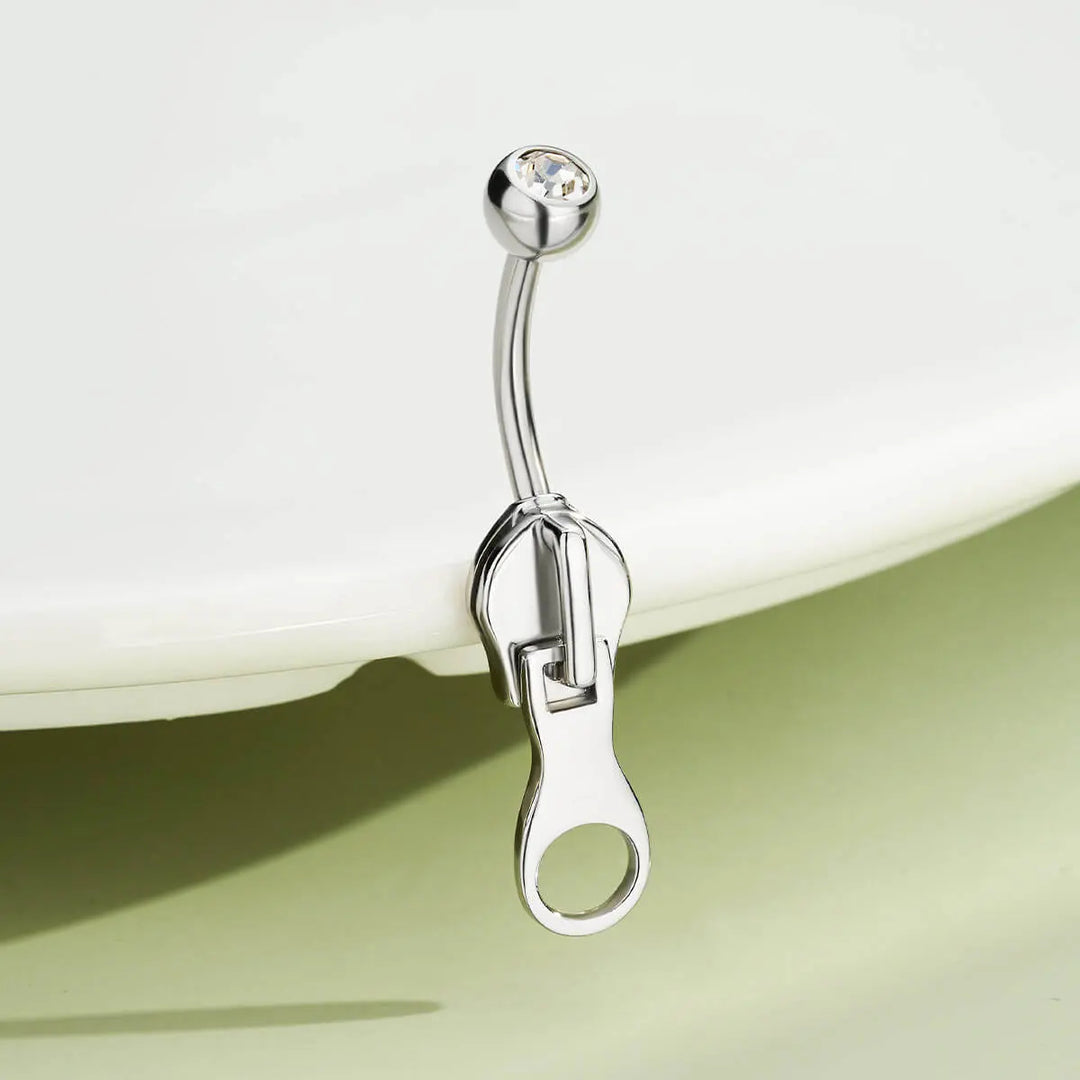 Zipper Belly Ring