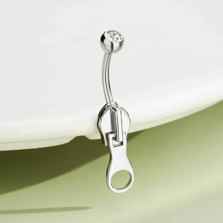 Zipper Belly Ring