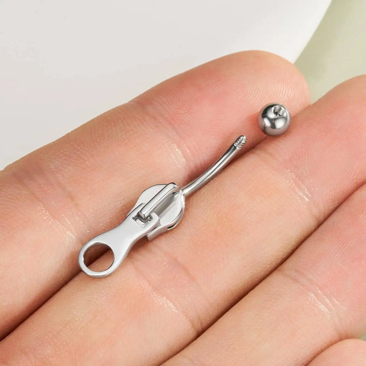Zipper Belly Ring