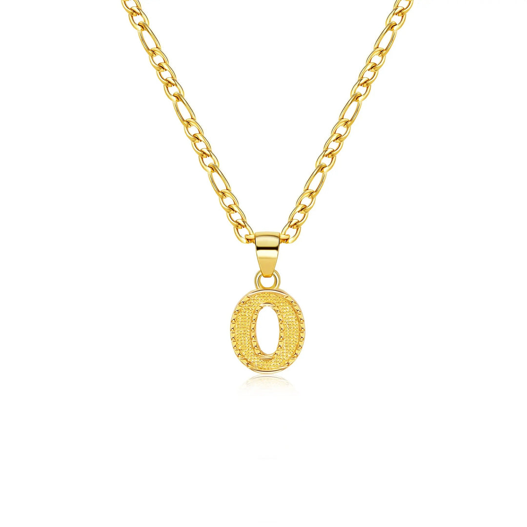 26 Letter Pendant Titanium Steel Necklace