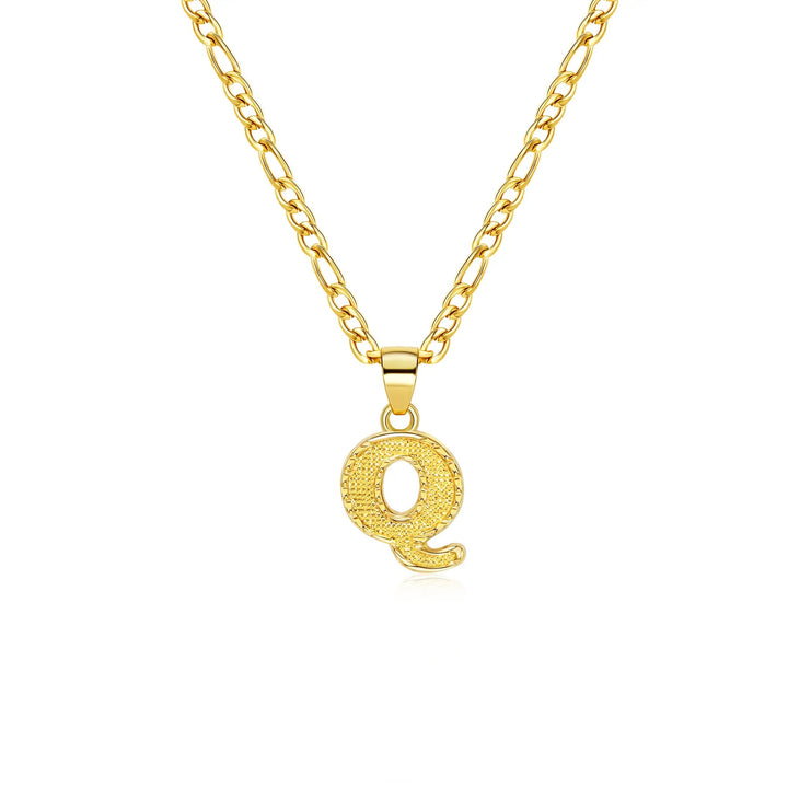 26 Letter Pendant Titanium Steel Necklace