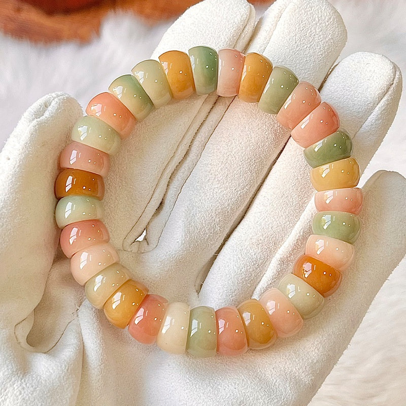 Natural Stone Bead Bracelet Calming Style