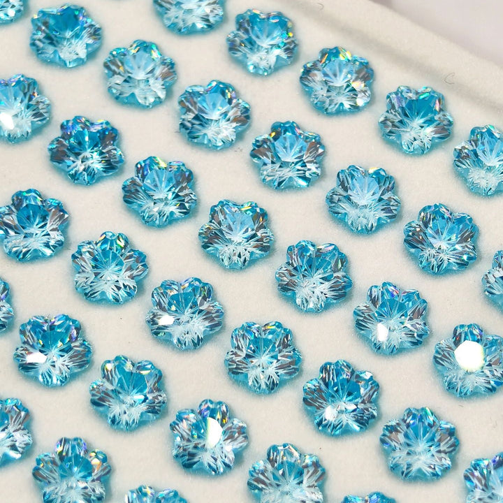 Five Petal Flower Loose Zircon Custom Jewelry Parts