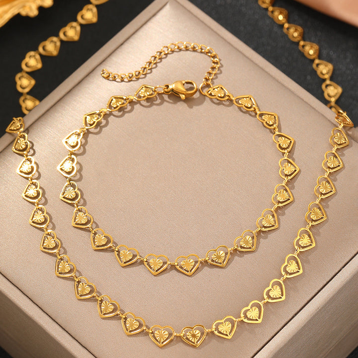 Heart Link Necklace for Everyday Wear