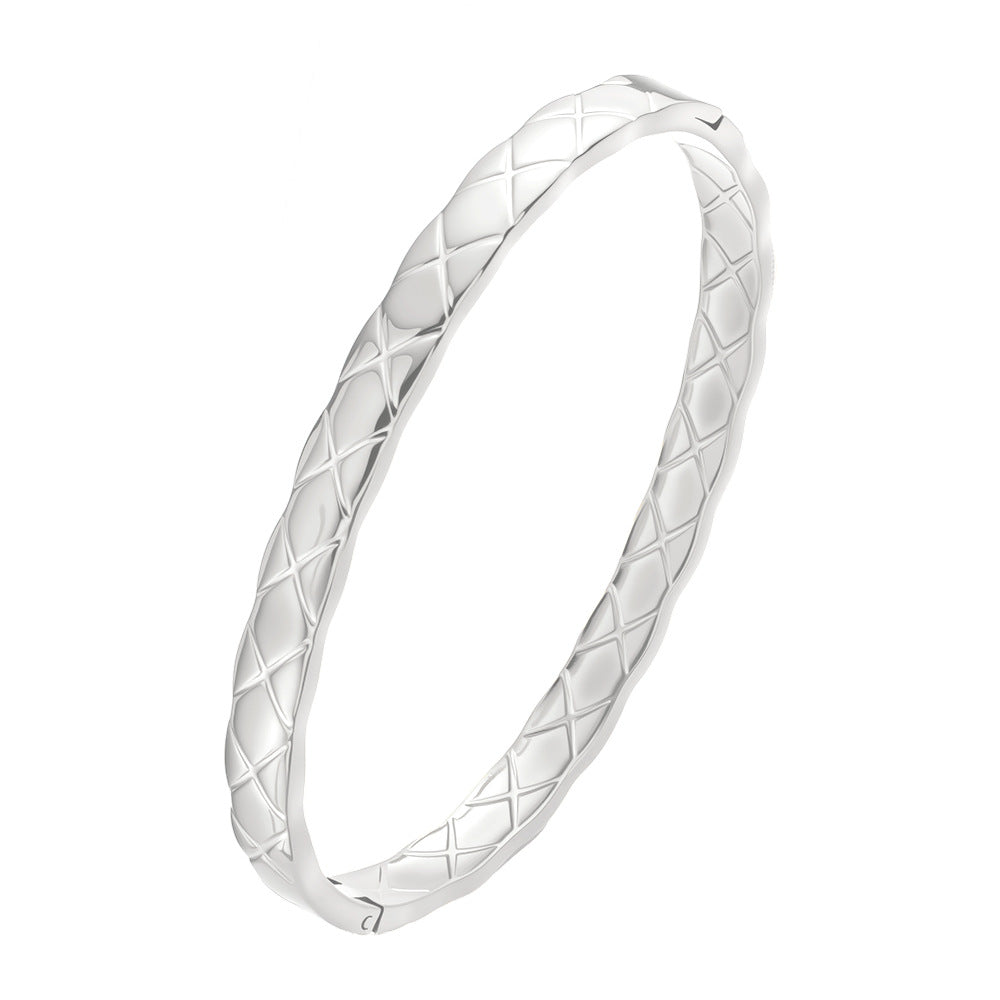 Bangle Bracelet Quilted Pattern Everyday Wear