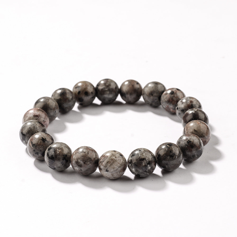 Natural Flame Stone Beaded Bracelet