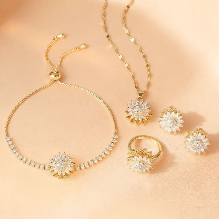 Sunflower Sparkle Jewelry Set