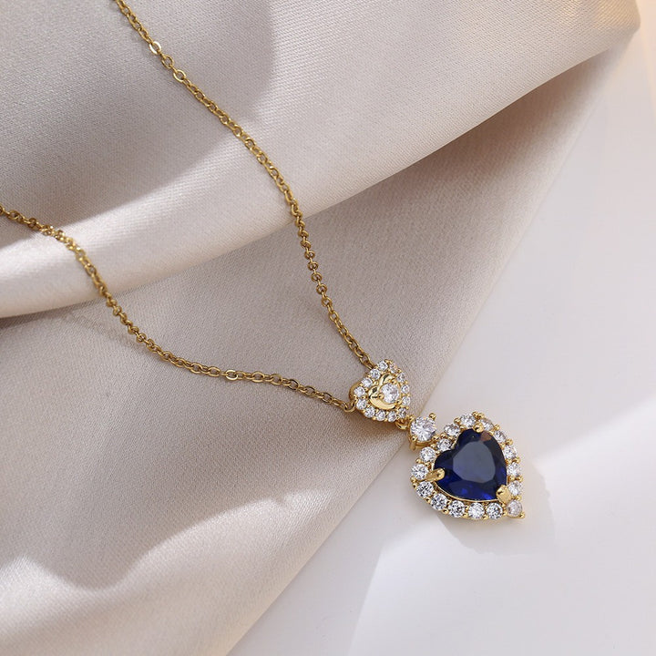 Heart Pendant Necklace Romantic Everyday Statement