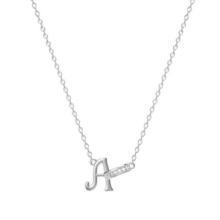 Personal Initial Letter Pendant Necklace Everyday Wear