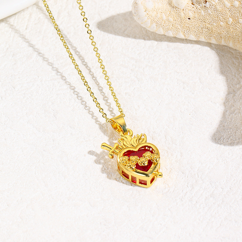 Jesus Heart Necklace