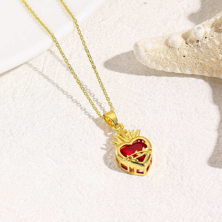 Jesus Heart Necklace