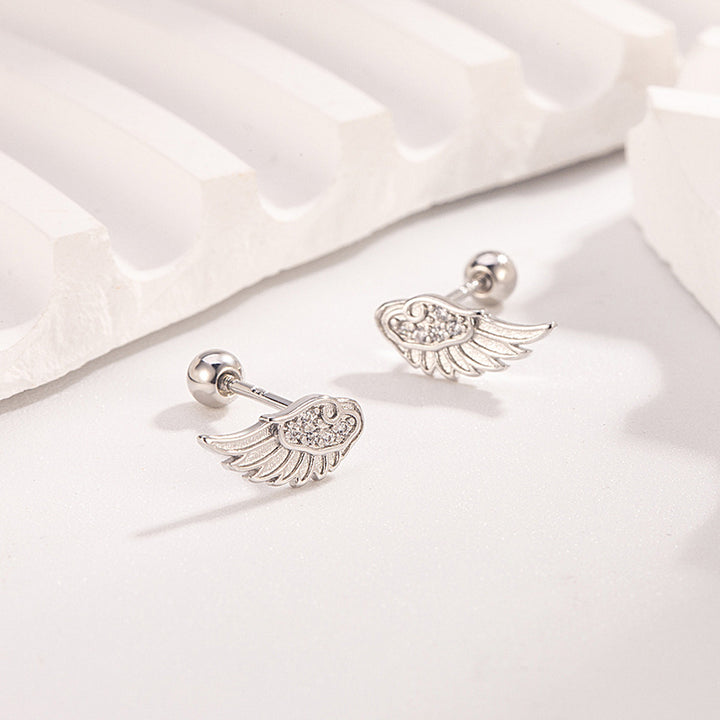 Wing Zircon Stackable Multi Piercing Screw Studs