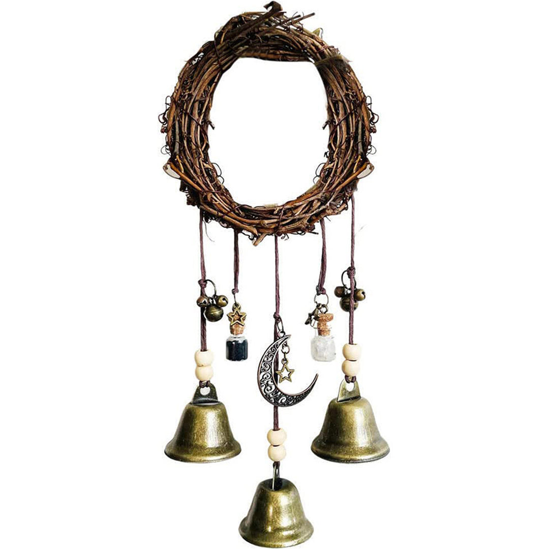 Spooky Halloween Metal Bell Window Hanging Accent