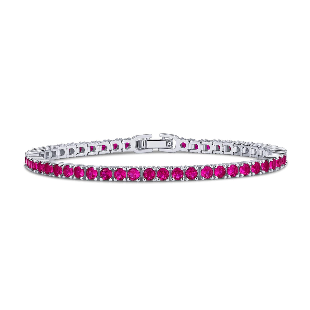 Colorful CZ Tennis Bracelet for Daily Wear