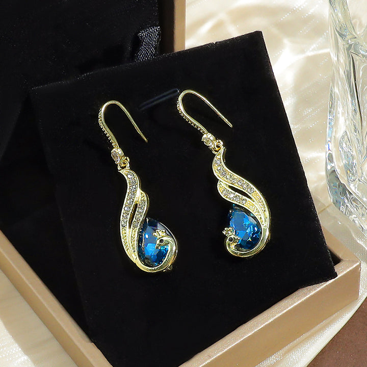 Sapphire Peacock Jewelry Set