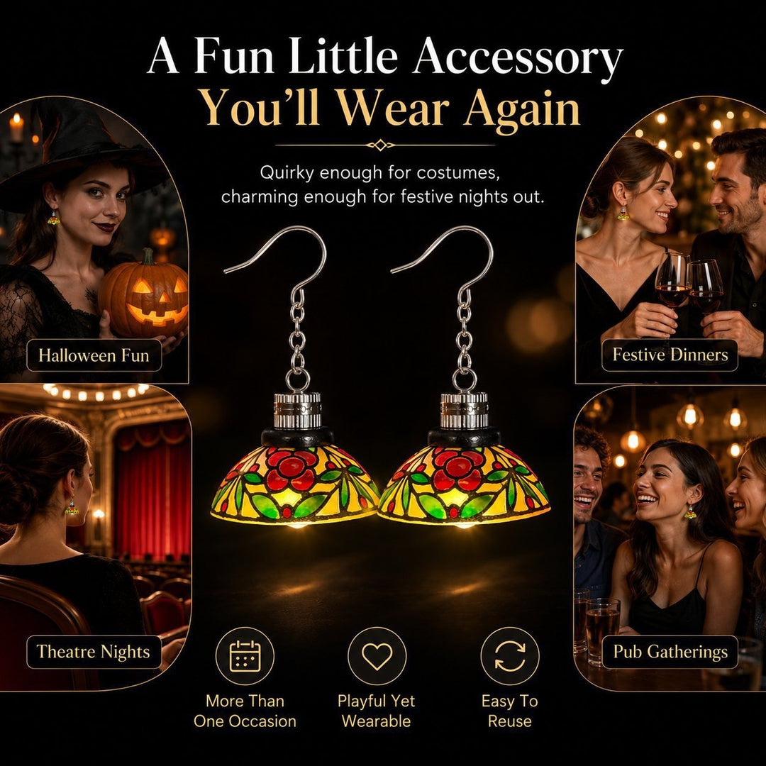 Mini Chandelier Light Earrings For Costume Party