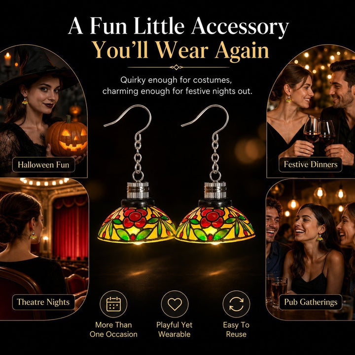 Mini Chandelier Light Earrings For Costume Party