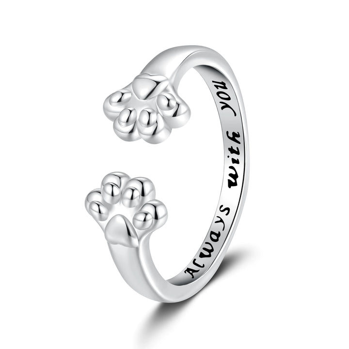 Pet Paw Always With You Adjustable Memory Ring