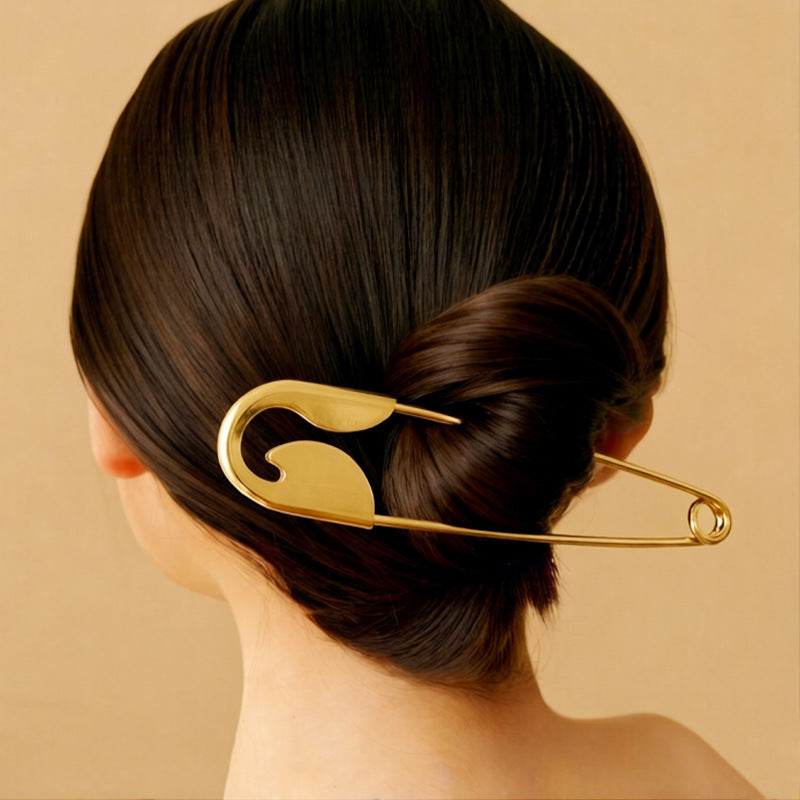 Oversized Safety Pin Hair Clip