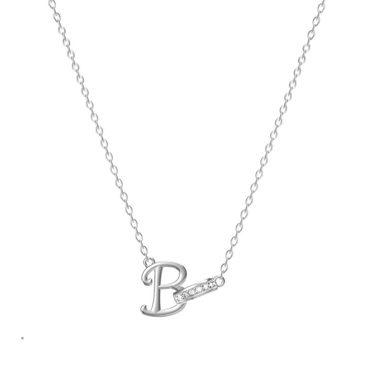 Personal Initial Letter Pendant Necklace Everyday Wear