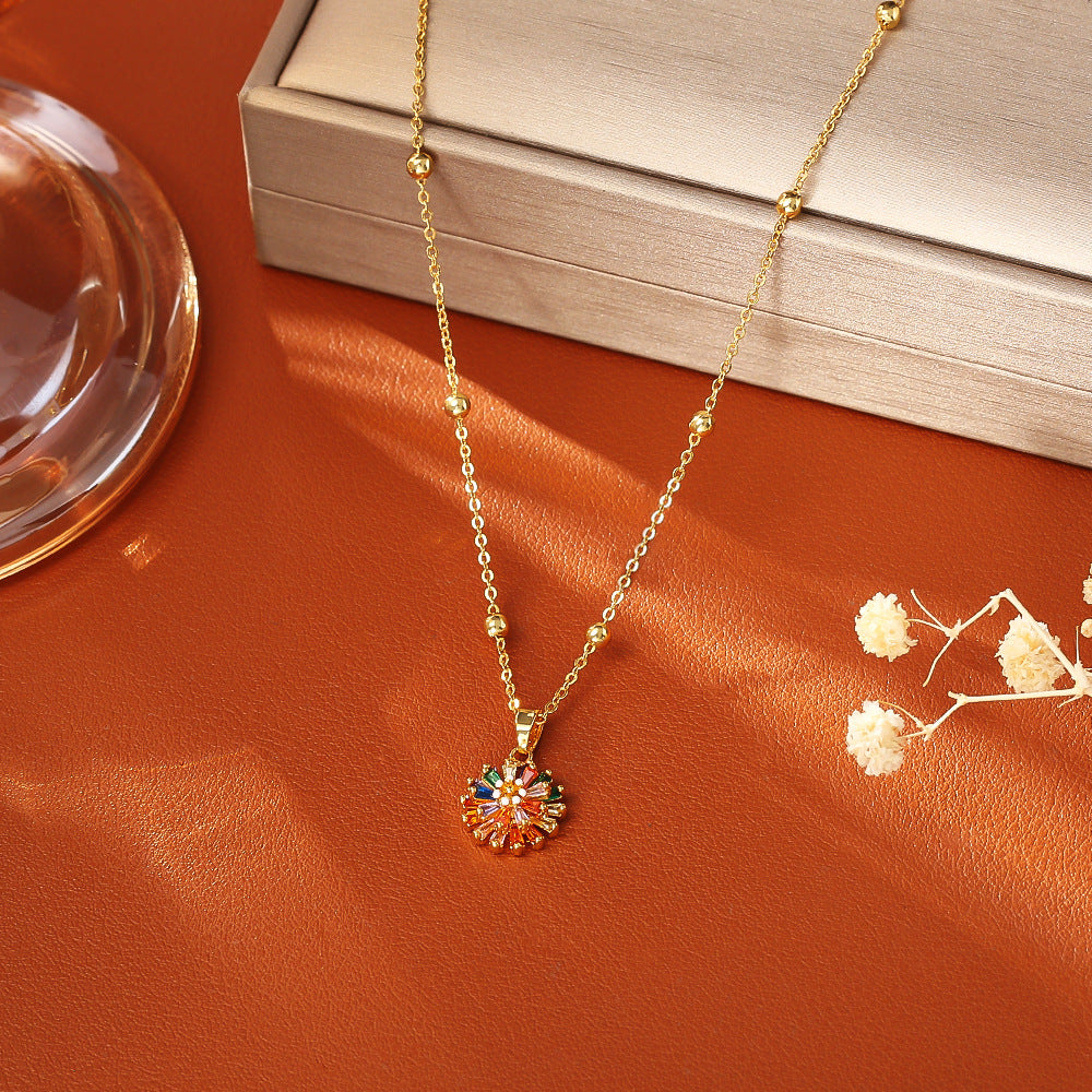 Rainbow Daisy Fireworks Sparkling Jewelry Collection