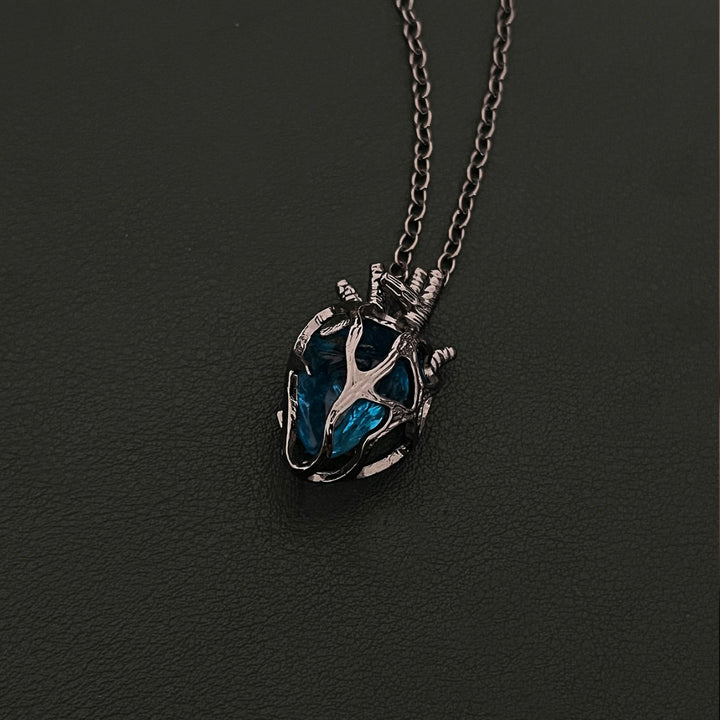 Dark Style Hollow Heart Pendant Jewelry