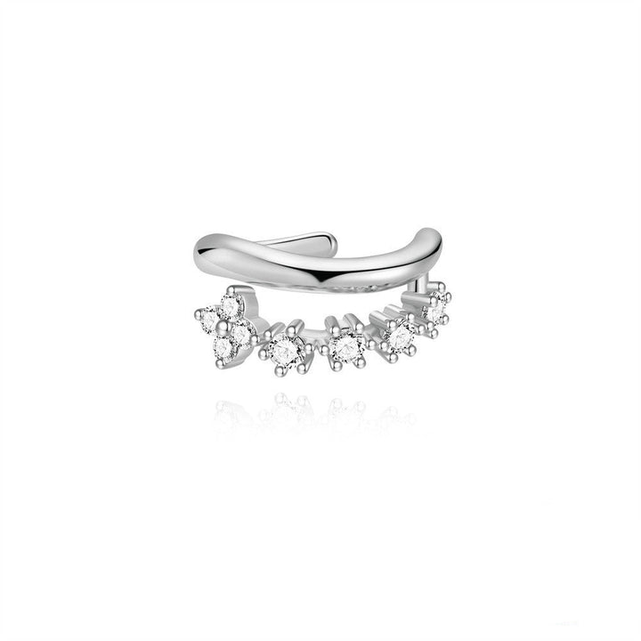 Celestial Star Ear Cuff with CZ Accents